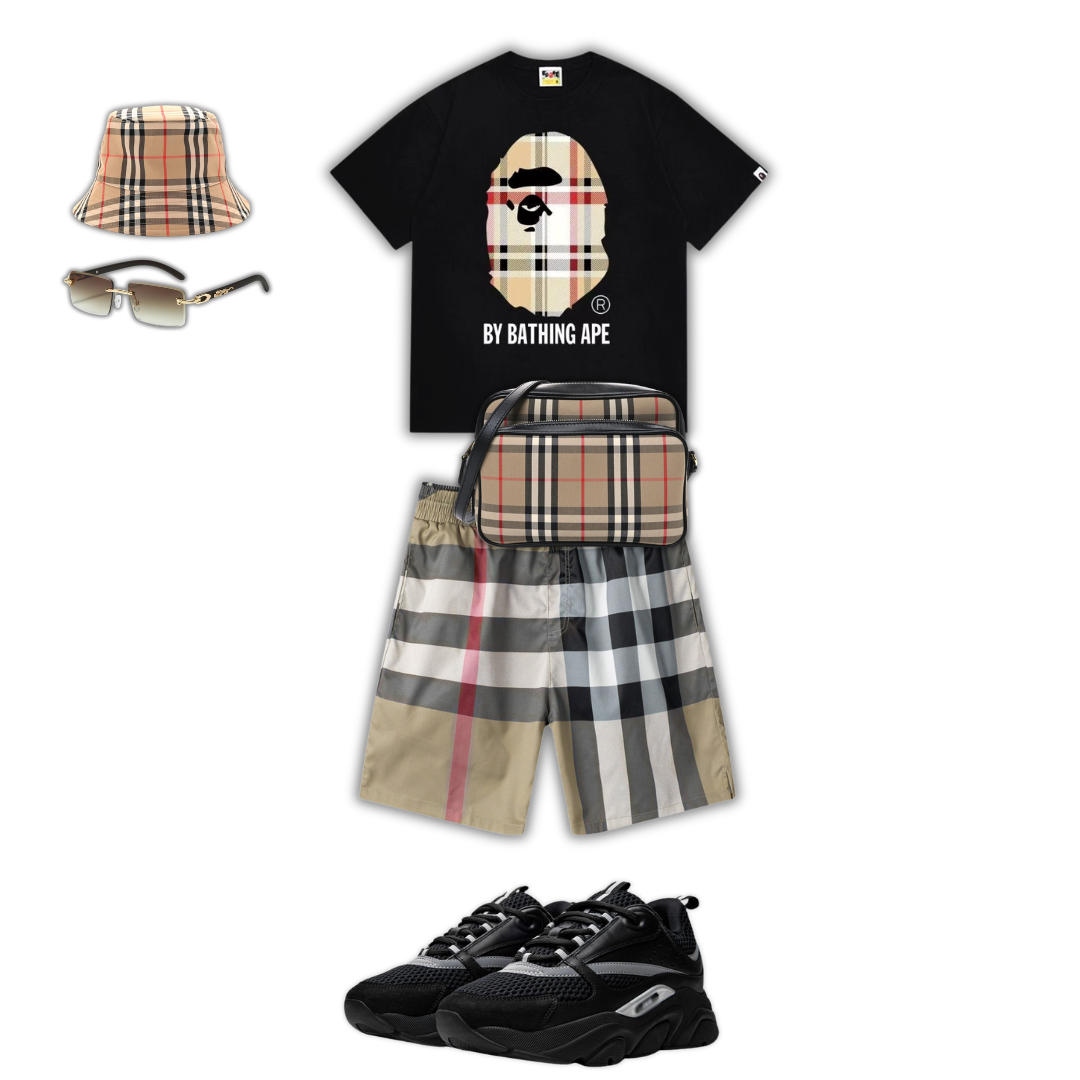 Outfit BB + Bag + Cap + Sunglasses + Sneakers