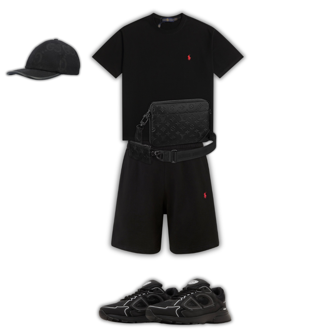 Outfit BB + Bag + Cap + Sunglasses + Sneakers