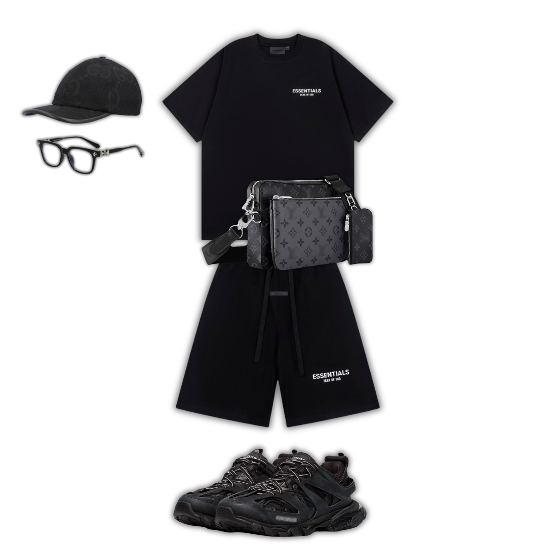 Outfit BB + Bag + Cap + Sunglasses + Sneakers
