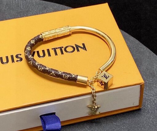 LV Push Armband Monogram Canvas Gold