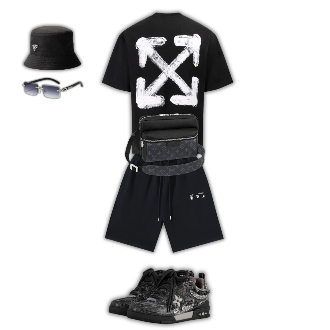 Outfit BB + Bag + Cap + Sunglasses + Sneakers