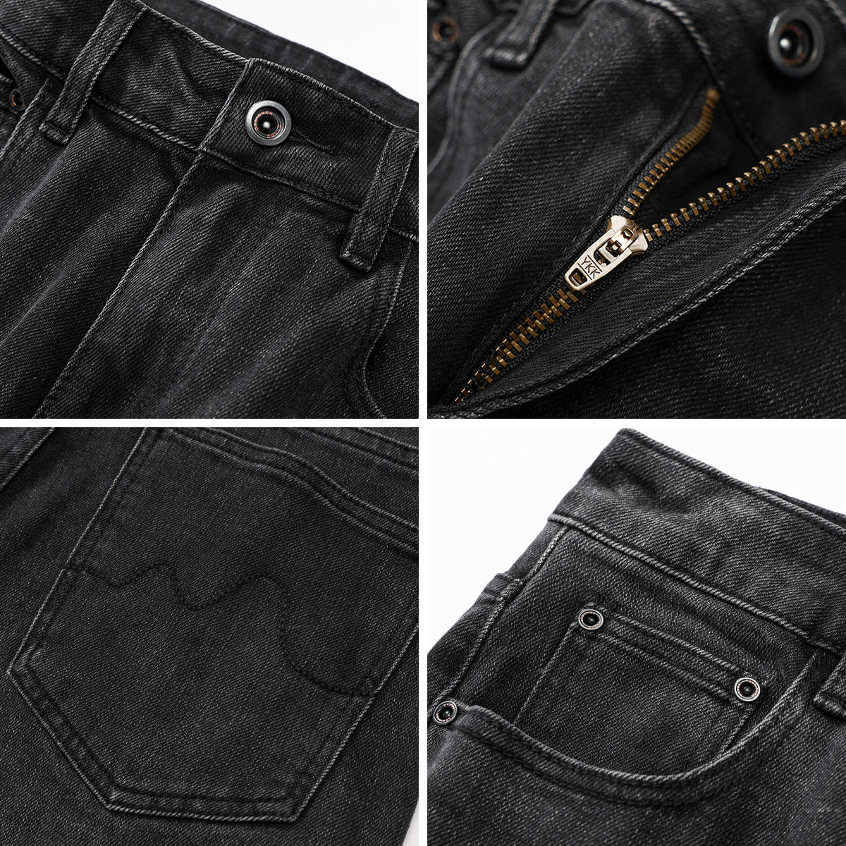 Dark Grey Basic Jeans