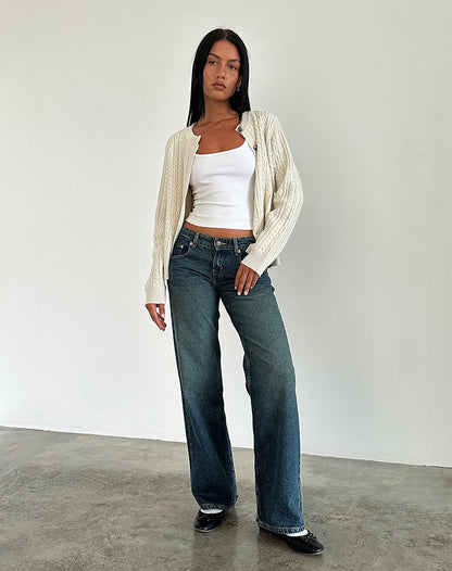 BIA Jeans mit niedriger Taille